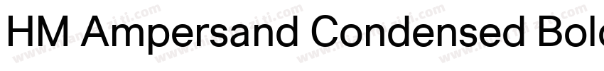 HM Ampersand Condensed Bold字体转换